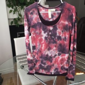 Long sleeve tie dye shirt